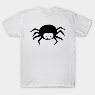 Black and White Spider Cartoon T-Shirt